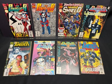 Lot of Assorted Marvel Punisher Comic Books, featuring Punisher 2099 and Countdown storyline