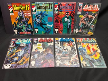 Lot of Assorted Marvel The Punisher Comic Books, incl. War Journal Sicilian Saga & Jigsaw Puzzle