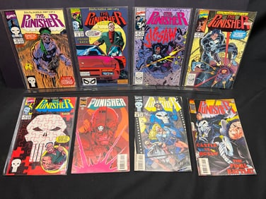 Lot of Assorted Marvel Comic Books as Shown, featuring The Punisher "Jigsaw Puzzle" storyline