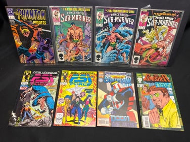 Lot of Assorted Marvel & DC Comic Books, featuring Sub-Mariner, Punisher & New Universe titles