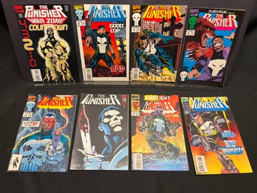 Lot of Assorted The Punisher Marvel Comic Books, featuring War Zone and War Journal issues