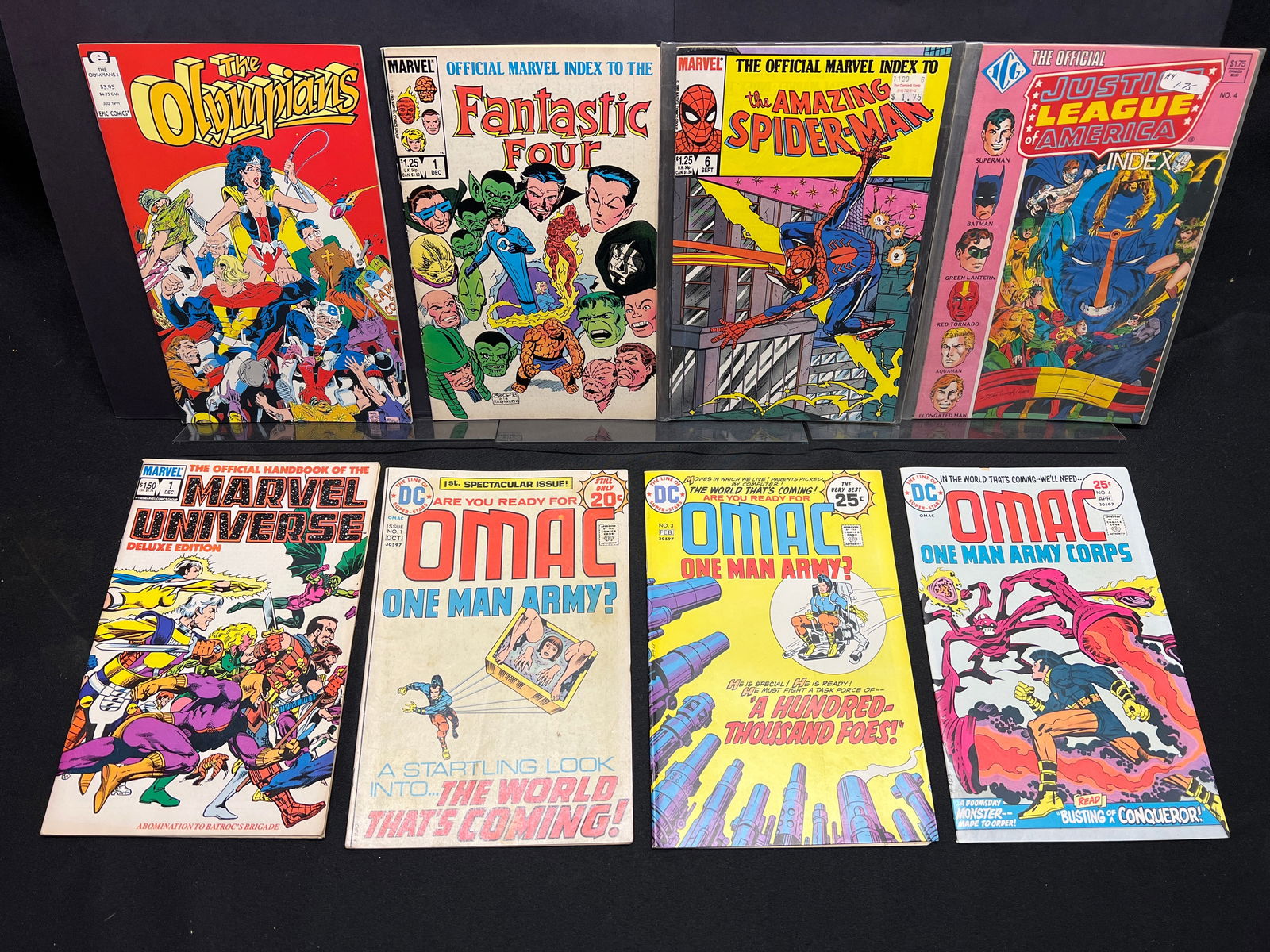 Lot of Assorted Comic Books as Shown, featuring OMAC, Marvel Handbooks & DC/Marvel Indexes (1 of 1)