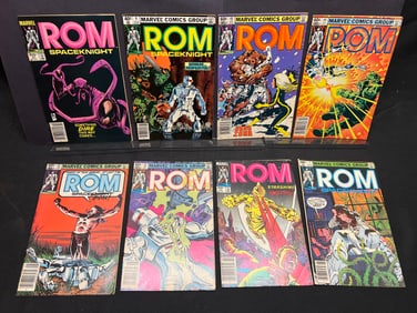 Lot of Assorted Rom Spaceknight Marvel Comic Books as Shown, featuring various early 1980s issues