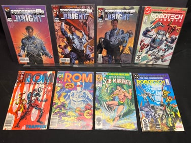 Lot of Assorted Comic Books, featuring Rising Stars, Robotech Defenders, Rom, & Sub-Mariner #1