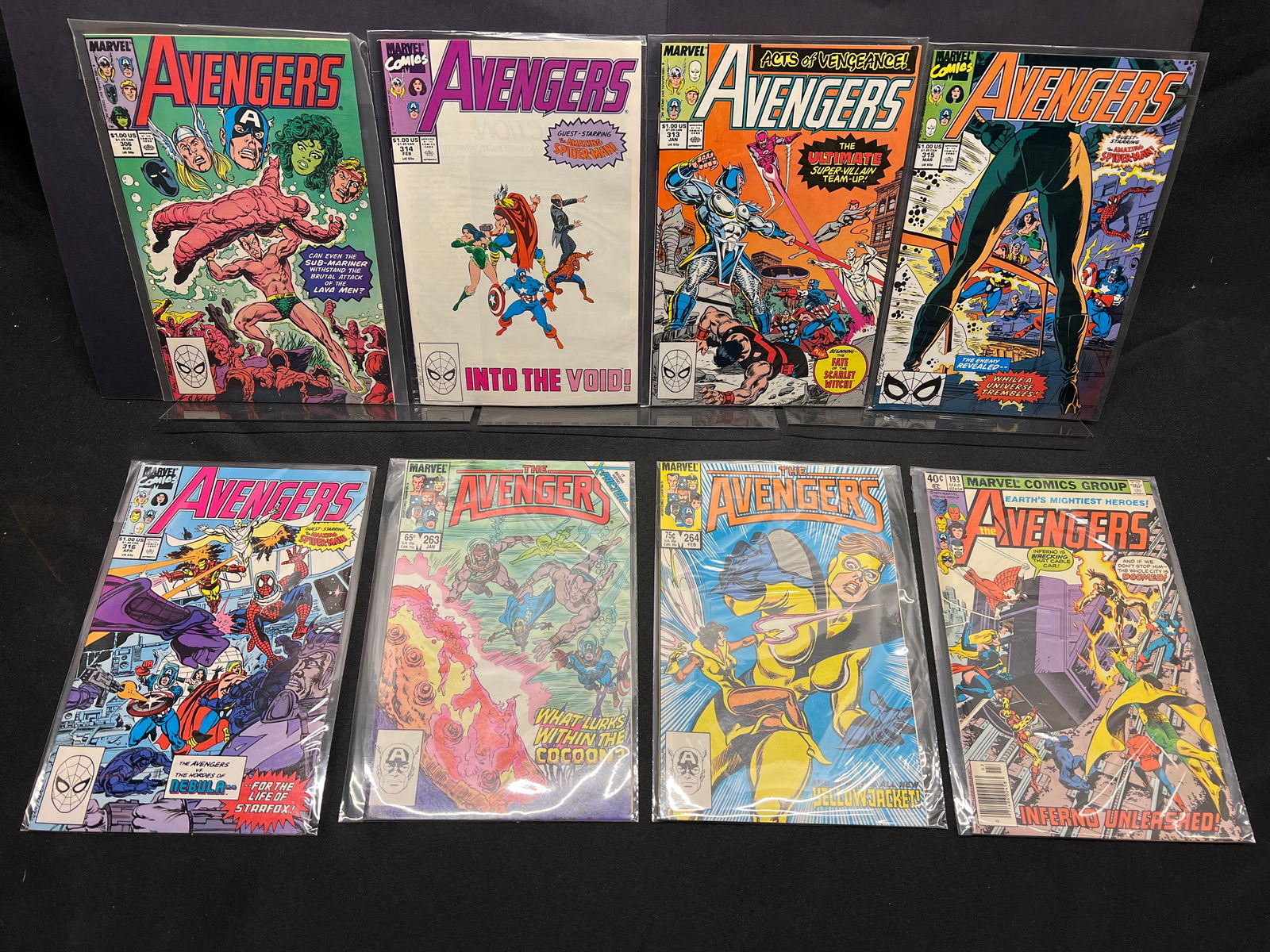 Lot of Assorted Marvel Avengers Comic Books as Shown, featuring Spider-Man guest appearances (1 of 1)