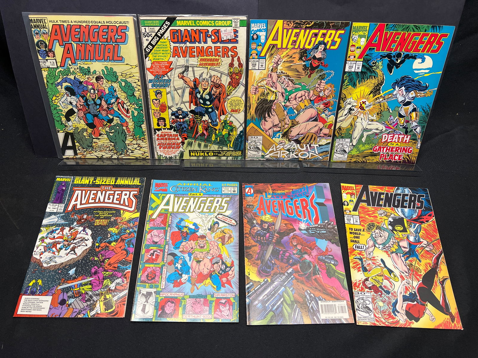 Lot of Assorted Marvel Avengers Comic Books, featuring Giant-Size Avengers #1 and Annual issues (1 of 1)
