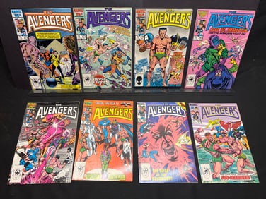 Lot of Marvel's The Avengers Comic Books, Mid-1980s Issues, All 25th Anniversary Variants Shown