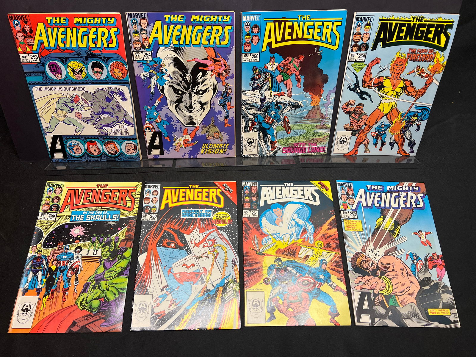 Lot of Assorted Marvel The Avengers Comic Books, featuring mid-1980s issues with Vision & Skrulls (1 of 1)