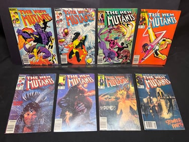 Lot of Marvel's The New Mutants Comic Books, #14-21, incl. 1st Warpath & Warlock apps.