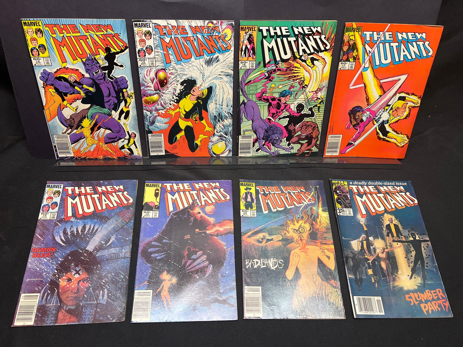 Lot of Marvel's The New Mutants Comic Books, #14-21, incl. 1st Warpath & Warlock apps. (1 of 1)