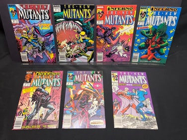 Lot of Marvel The New Mutants Comic Books, featuring Inferno storyline issues #69, #70, #71, #72,