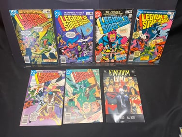 Lot of Assorted DC Comic Books as Shown, featuring Legion of Super-Heroes and Kingdom Come