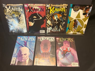 Lot of Assorted Comic Books as Shown, featuring DC's Seven Soldiers: Klarion & Marvel's Kingpin