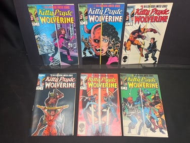 Kitty Pryde and Wolverine #1-6 Complete Limited Series (1984), Marvel Comic Books Lot as Shown