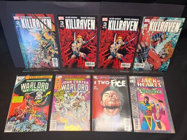 Lot of Assorted Marvel & DC Comic Books, featuring Killraven, Warlord of Mars, Joker's Asylum