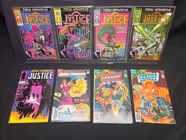 Lot of Assorted Comic Books, featuring Marvel's Justice (New Universe) & DC's Justice League