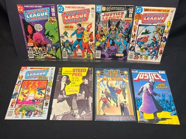 Lot of Assorted Comic Books as Shown, featuring Justice League of America and John Steed issues