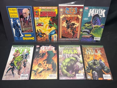 Lot of Assorted Comic Books, featuring The Incredible Hulk, JLA, and League of Extraordinary