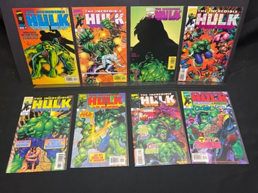 Lot of Assorted The Incredible Hulk Comic Books, 1990s issues feat. Silver Surfer & Spider-Man