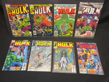Lot of Marvel's The Incredible Hulk Comic Books, Featuring Issues from the 1980s and 1990s