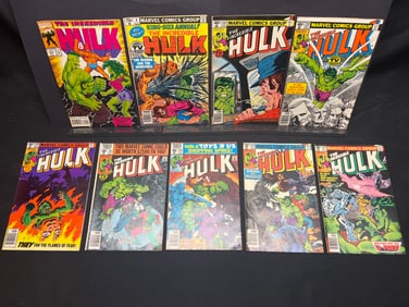 Lot of Assorted The Incredible Hulk Marvel Comic Books, featuring 1970s-80s issues & Annual