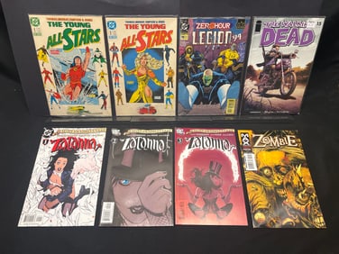 Lot of Assorted Comic Books, featuring The Walking Dead #15, Zatanna, Young All-Stars issues
