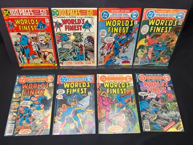 Lot of Assorted DC Comic Books as Shown, featuring World's Finest issues with Superman & Batman