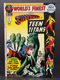 Lot of Assorted World's Finest Comic Books, featuring Superman, Batman, and Teen Titans team-ups