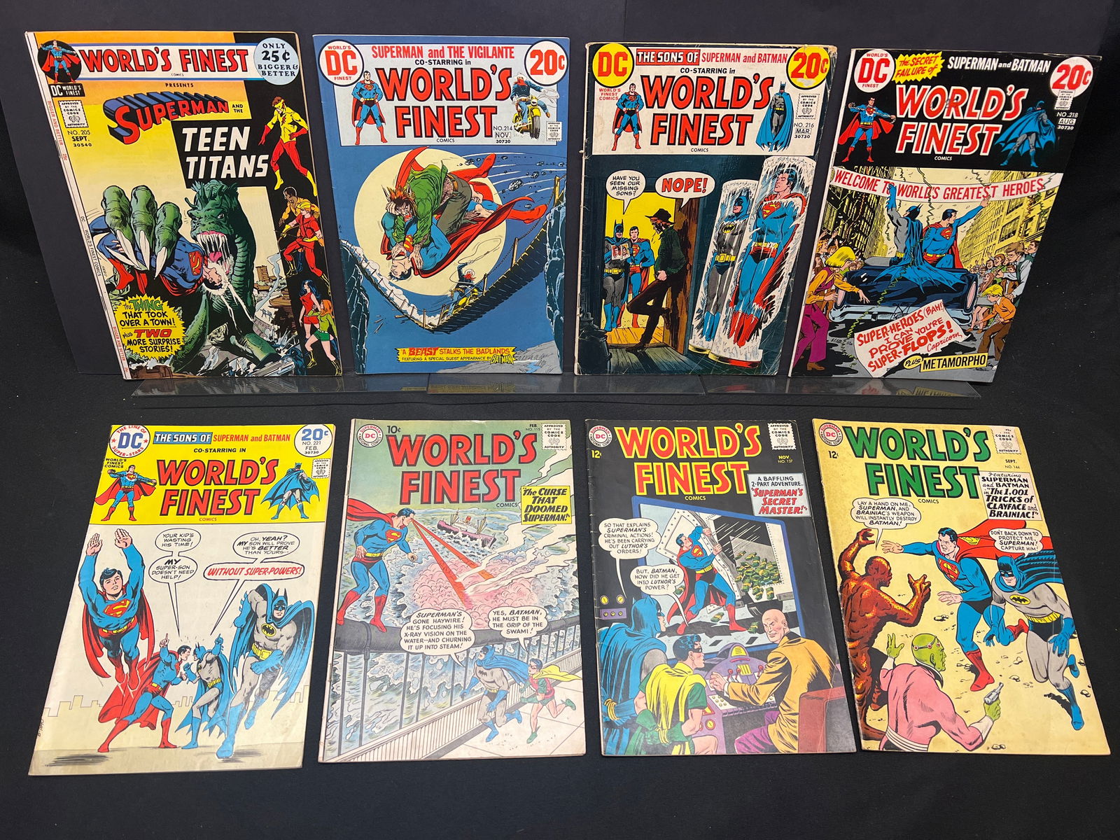 Lot of Assorted World's Finest Comic Books, featuring Superman, Batman, and Teen Titans team-ups (1 of 3)