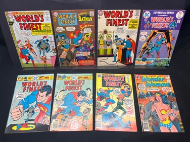 Lot of Vintage DC Comic Books, primarily World's Finest with Superman & Batman, plus Wonder Woman.