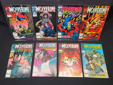 Lot of Wolverine Marvel Comic Books, featuring issues #5-8 and "The Gehenna Stone Affair" arc.