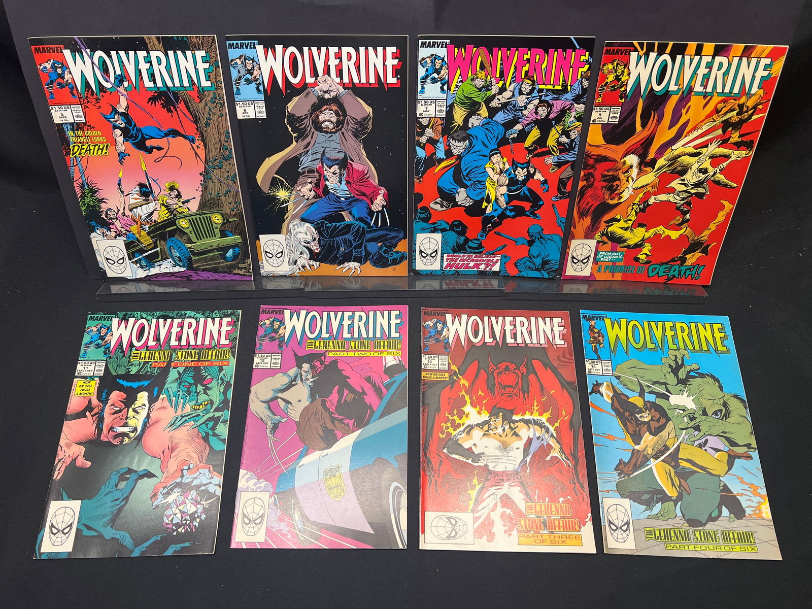 Lot of Wolverine Marvel Comic Books, featuring issues #5-8 and "The Gehenna Stone Affair" arc. (1 of 1)