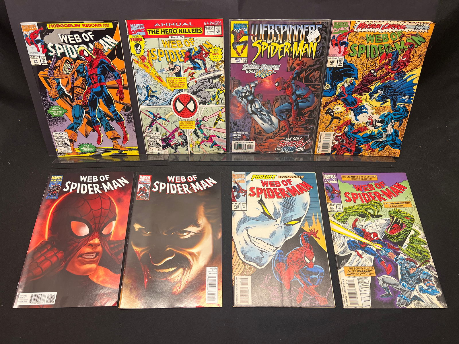 Lot of Assorted Web of Spider-Man Comic Books, feat. Maximum Carnage & Hobgoblin Reborn issues (1 of 1)