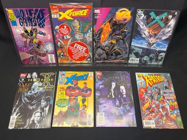 Lot of Assorted Comic Books as Shown, featuring X-Force, X-Files, Wolverine, and Earth X issues.