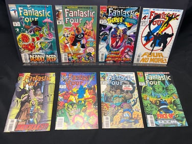 Lot of Assorted Marvel Fantastic Four Comic Books, featuring issues from the late 300s series
