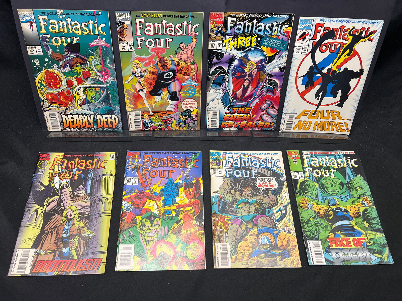 Lot of Assorted Marvel Fantastic Four Comic Books, featuring issues from the late 300s series (1 of 1)