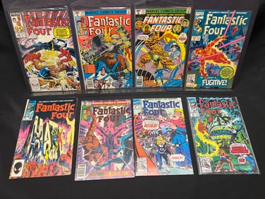 Lot of Assorted Marvel Fantastic Four Comic Books as Shown, featuring various 1980s-90s issues
