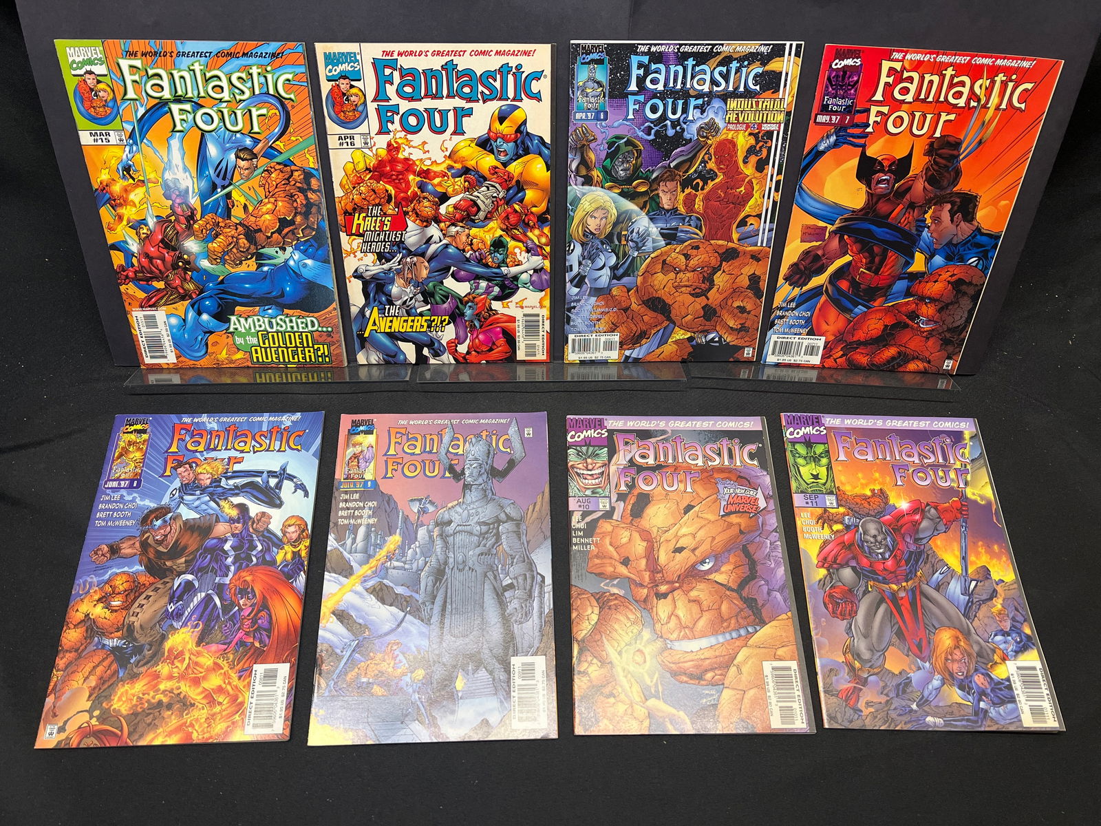 Lot of Assorted Fantastic Four Marvel Comic Books, 1990s Issues featuring Wolverine & Galactus (1 of 1)