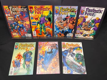 Lot of Marvel Fantastic Four Comic Books, featuring issues #18-22, #24, #25 (Return of Doom)