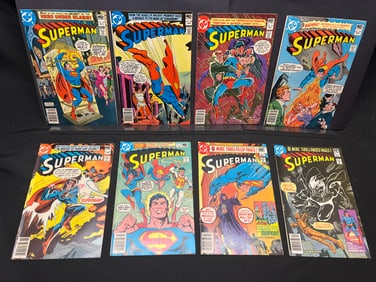 Lot of Assorted Superman DC Comic Books as Shown, featuring various late 1970s/early 80s issues