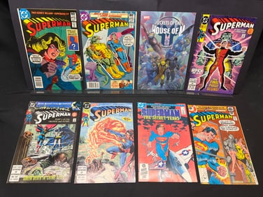 Lot of Assorted Comic Books, featuring various DC Superman issues and Marvel's House of M One Shot