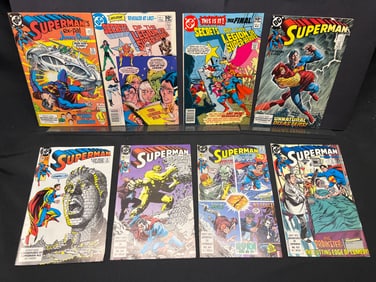Lot of Assorted Superman DC Comic Books, featuring late 1980s issues & Legion of Super-Heroes