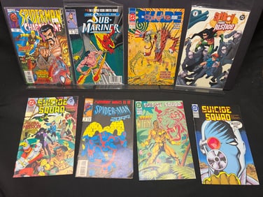 Lot of Assorted Comic Books, featuring Spider-Man, Sub-Mariner, Suicide Squad, Young Justice.