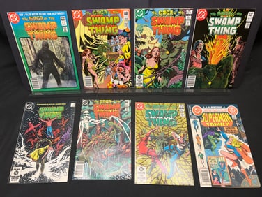 Lot of Assorted DC Comic Books, featuring The Saga of the Swamp Thing and The Superman Family