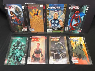 Lot of Assorted Marvel Ultimate Comic Books as Shown, featuring Spider-Man, X-Men & Fantastic Four