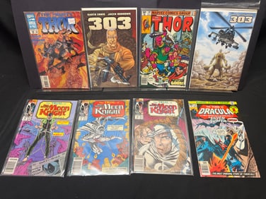Lot of Assorted Comic Books, featuring Thor, Moon Knight, Tomb of Dracula & Garth Ennis' 303