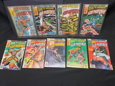 Lot of Tales to Astonish Starring The Sub-Mariner Marvel Comic Books, 1979-1980 Reprint Series