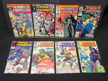 Lot of 8 comic books inc. The Transformers #19, 20, 23, 29 1st Tripple Changers, 45, 49, 51, 52