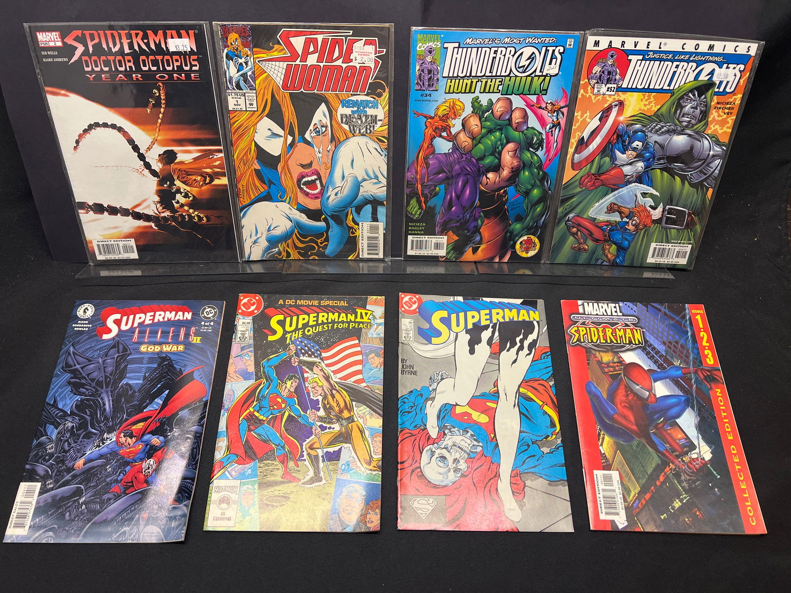 Lot of Assorted Marvel & DC Comic Books, feat. Spider-Man, Superman, Thunderbolts, Spider-Woman (1 of 1)