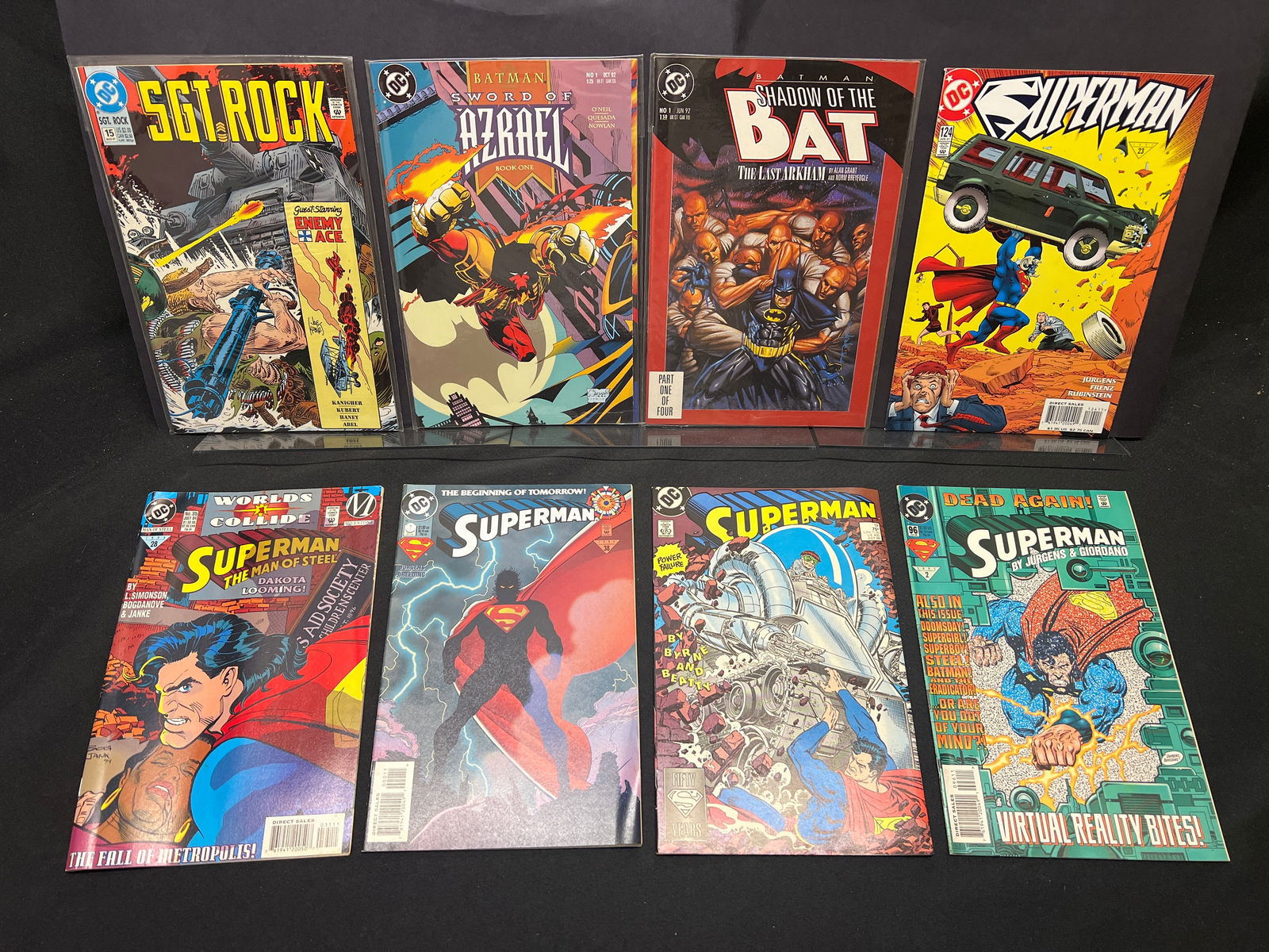 Lot of DC Comic Books, featuring Batman Sword of Azrael #1, Shadow of the Bat #1, Superman #0 (1 of 1)
